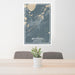 24x36 Brainerd Minnesota Map Print Portrait Orientation in Afternoon Style Behind 2 Chairs Table and Potted Plant