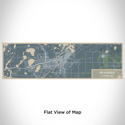 Flat View of Map Custom Brainerd Minnesota Map Enamel Mug in Afternoon