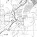Brainerd Minnesota Map Print in Classic Style Zoomed In Close Up Showing Details