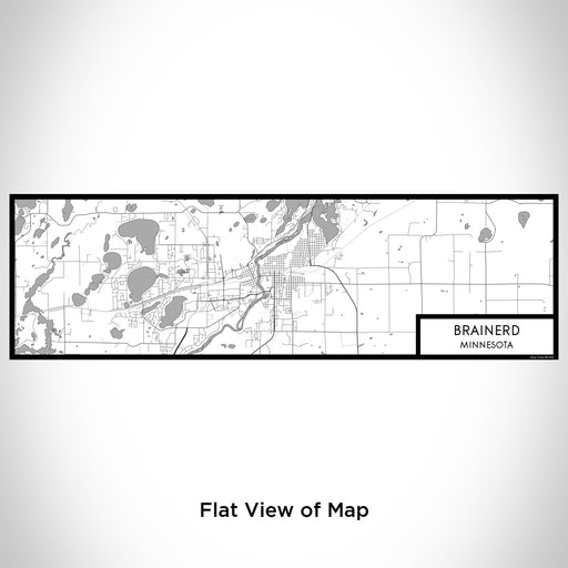 Flat View of Map Custom Brainerd Minnesota Map Enamel Mug in Classic