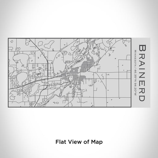 Rendered View of Brainerd Minnesota Map Engraving on 17oz Stainless Steel Insulated Cola Bottle