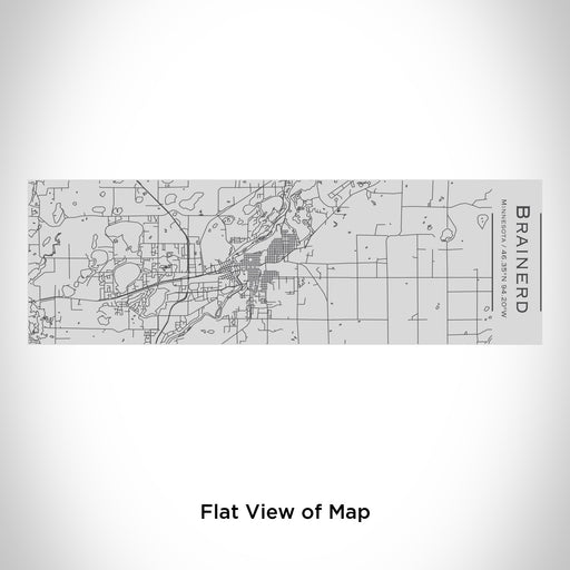 Rendered View of Brainerd Minnesota Map Engraving on 10oz Stainless Steel Insulated Cup with Sipping Lid