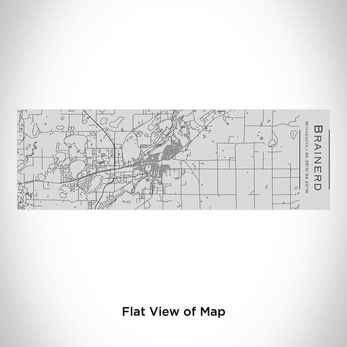 Rendered View of Brainerd Minnesota Map Engraving on 10oz Stainless Steel Insulated Cup with Sipping Lid