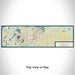 Flat View of Map Custom Brainerd Minnesota Map Enamel Mug in Woodblock