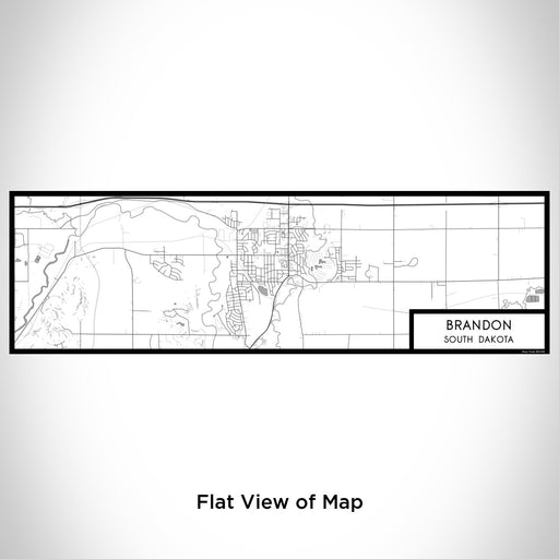 Flat View of Map Custom Brandon South Dakota Map Enamel Mug in Classic