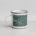 Left View Custom Branford Florida Map Enamel Mug in Afternoon
