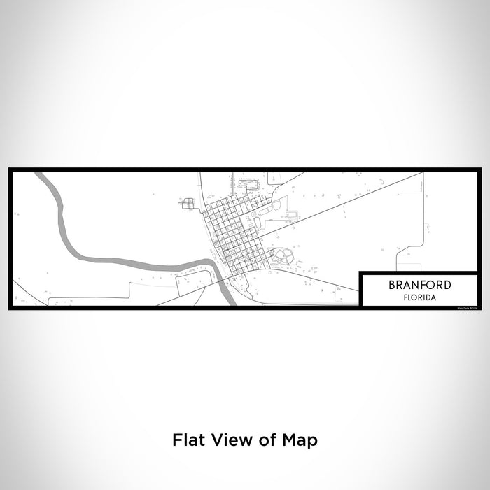 Flat View of Map Custom Branford Florida Map Enamel Mug in Classic