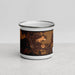 Front View Custom Branford Florida Map Enamel Mug in Ember