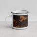 Left View Custom Branford Florida Map Enamel Mug in Ember