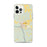 Custom iPhone 12 Pro Max Branford Florida Map Phone Case in Woodblock