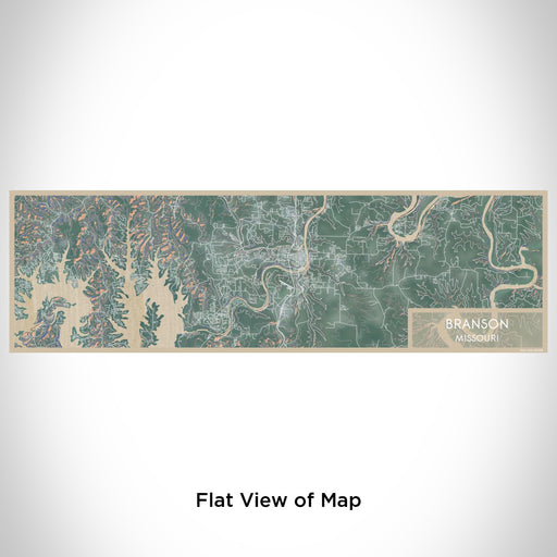 Flat View of Map Custom Branson Missouri Map Enamel Mug in Afternoon