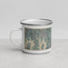 Left View Custom Branson Missouri Map Enamel Mug in Afternoon