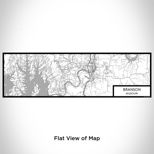 Flat View of Map Custom Branson Missouri Map Enamel Mug in Classic