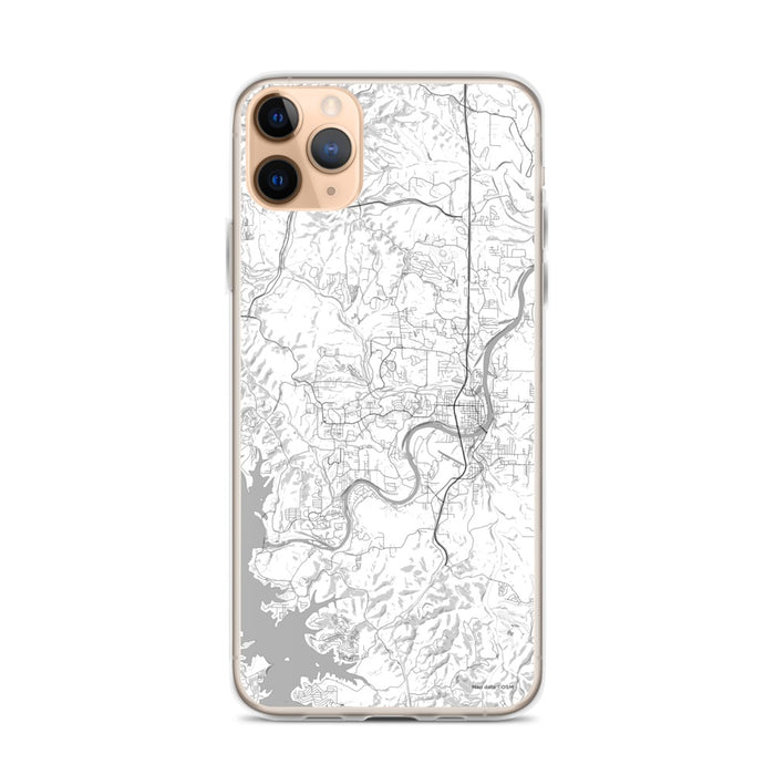 Custom iPhone 11 Pro Max Branson Missouri Map Phone Case in Classic