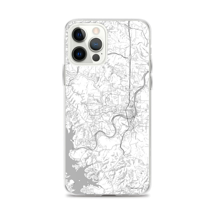 Custom iPhone 12 Pro Max Branson Missouri Map Phone Case in Classic