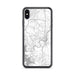 Custom iPhone XS Max Branson Missouri Map Phone Case in Classic