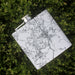 Branson Missouri Custom Engraved City Map Inscription Coordinates on 6oz Stainless Steel Flask in White