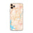Custom iPhone 11 Pro Max Branson Missouri Map Phone Case in Watercolor