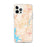 Custom iPhone 12 Pro Max Branson Missouri Map Phone Case in Watercolor