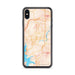Custom iPhone XS Max Branson Missouri Map Phone Case in Watercolor