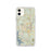 Custom iPhone 11 Branson Missouri Map Phone Case in Woodblock