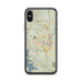 Custom iPhone X/XS Branson Missouri Map Phone Case in Woodblock