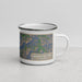 Right View Custom Brasstown Bald Georgia Map Enamel Mug in Afternoon