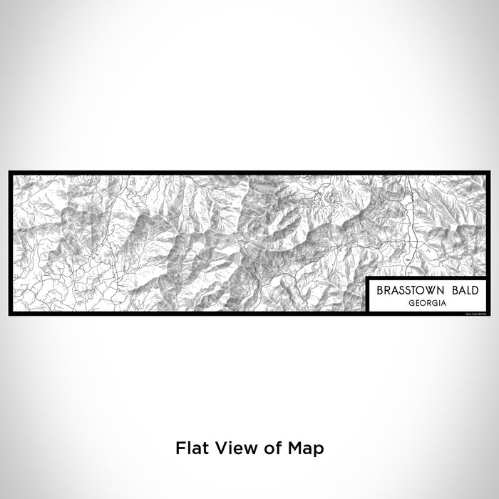 Flat View of Map Custom Brasstown Bald Georgia Map Enamel Mug in Classic