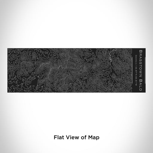 Rendered View of Brasstown Bald Georgia Map Engraving on 10oz Stainless Steel Insulated Cup with Sliding Lid in Black