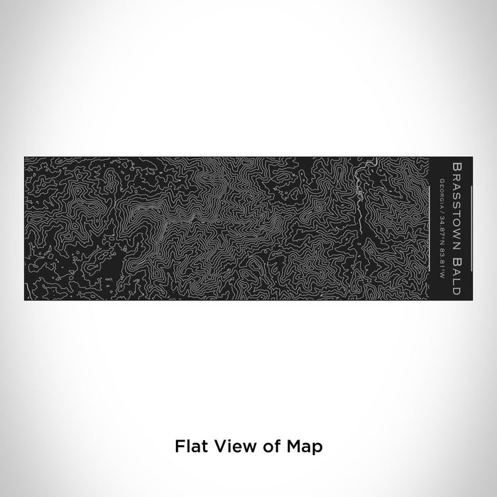 Rendered View of Brasstown Bald Georgia Map Engraving on 10oz Stainless Steel Insulated Cup with Sliding Lid in Black