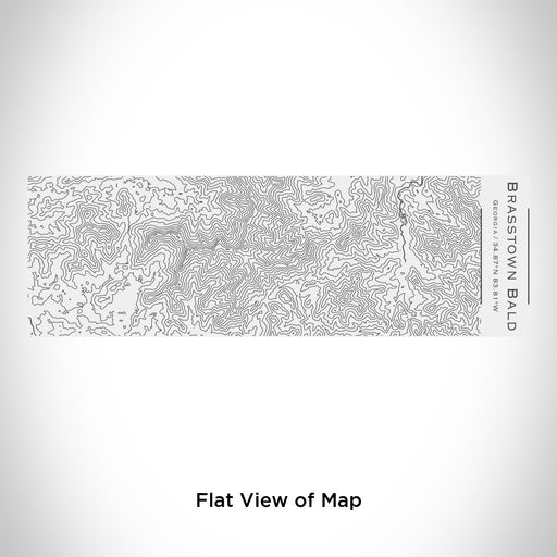 Rendered View of Brasstown Bald Georgia Map Engraving on 10oz Stainless Steel Insulated Cup with Sliding Lid in White