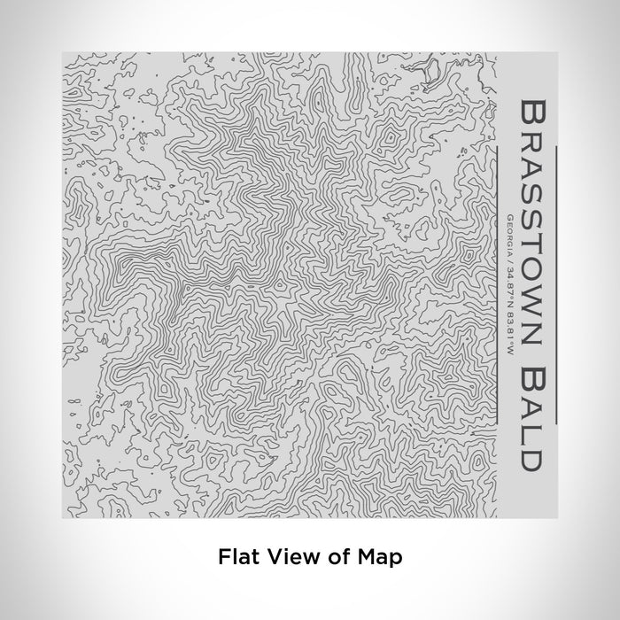 Rendered View of Brasstown Bald Georgia Map Engraving on 17oz Stainless Steel Insulated Tumbler