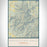 Brasstown Bald Georgia Map Print Portrait Orientation in Woodblock Style With Shaded Background