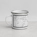 Left View Custom Brattleboro Vermont Map Enamel Mug in Classic