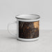 Left View Custom Brattleboro Vermont Map Enamel Mug in Ember