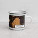 Right View Custom Brattleboro Vermont Map Enamel Mug in Ember