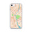 Custom iPhone SE Brattleboro Vermont Map Phone Case in Watercolor