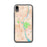 Custom iPhone XR Brattleboro Vermont Map Phone Case in Watercolor