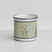 Front View Custom Brattleboro Vermont Map Enamel Mug in Woodblock
