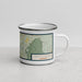 Right View Custom Brattleboro Vermont Map Enamel Mug in Woodblock