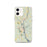Custom iPhone 12 Brattleboro Vermont Map Phone Case in Woodblock