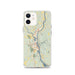 Custom iPhone 12 Brattleboro Vermont Map Phone Case in Woodblock