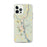 Custom iPhone 12 Pro Max Brattleboro Vermont Map Phone Case in Woodblock