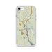 Custom iPhone SE Brattleboro Vermont Map Phone Case in Woodblock