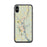Custom iPhone X/XS Brattleboro Vermont Map Phone Case in Woodblock