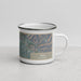 Right View Custom Brea California Map Enamel Mug in Afternoon