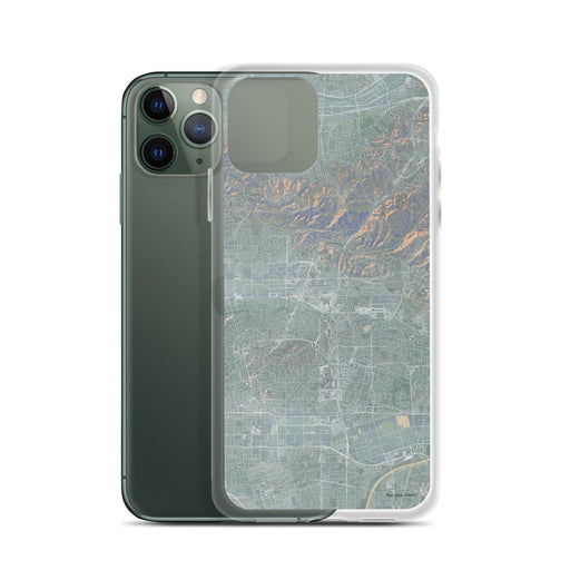 Custom Brea California Map Phone Case in Afternoon