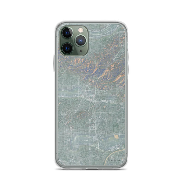 Custom iPhone 11 Pro Brea California Map Phone Case in Afternoon