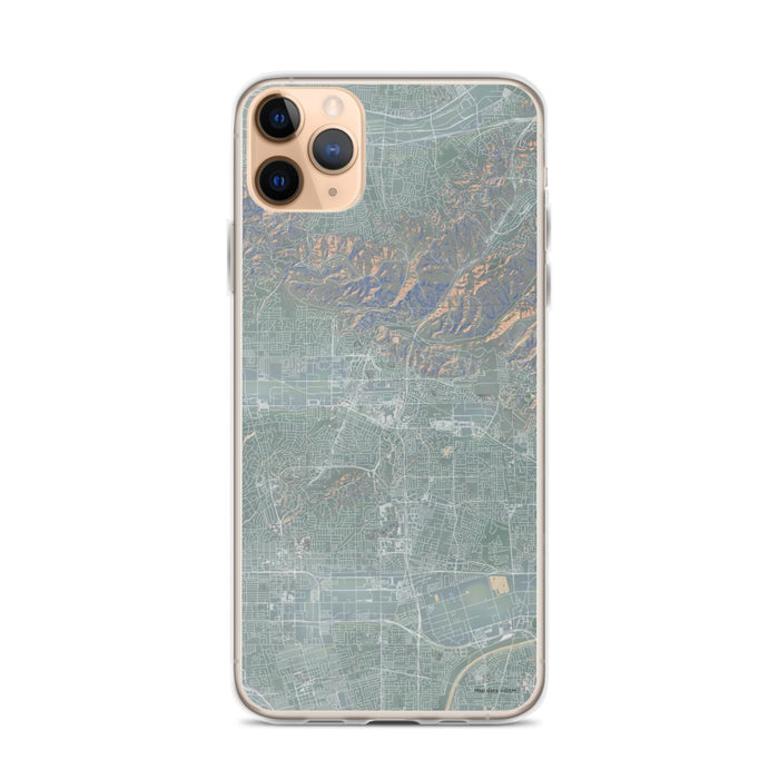 Custom iPhone 11 Pro Max Brea California Map Phone Case in Afternoon