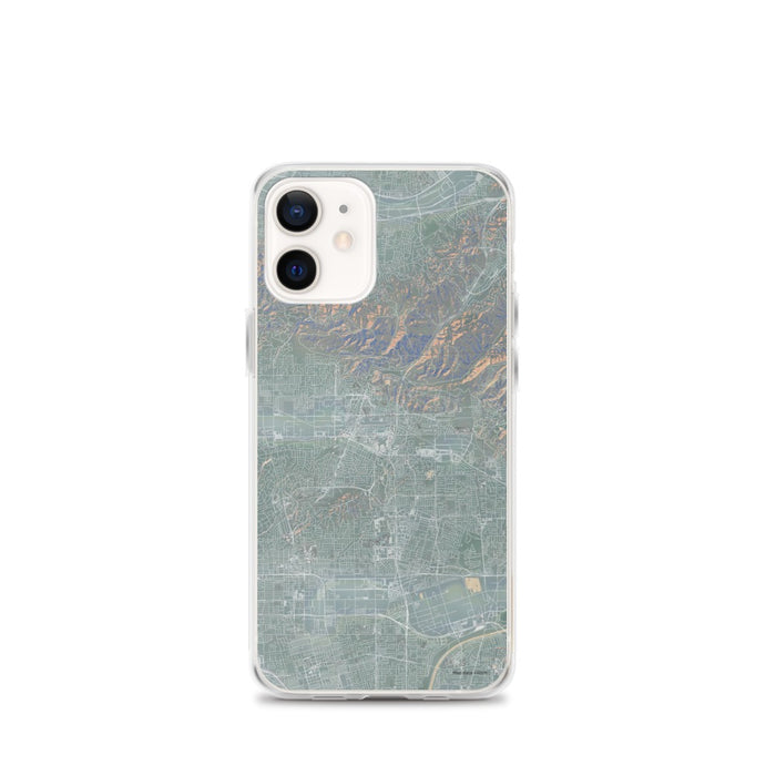 Custom iPhone 12 mini Brea California Map Phone Case in Afternoon